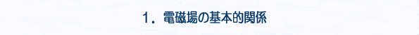 電磁場の基本的関係