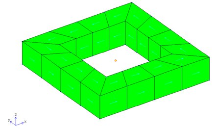 コイルのメッシュ図