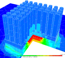 Thermalによる熱伝導解析の結果