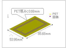 RFIDカードの断面図