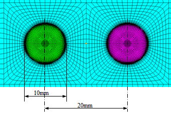 解析モデル (コイルの断面拡大図)